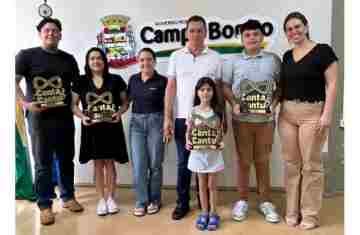Campo Bonito - Todos dos representantes do municipio trouxeram trofeus da final do Canta Cantu 